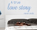 A True Love Story Quotes Wall Decal Love Vinyl Art Stickers